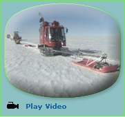 Still from video showing the South Pole overland Traverse