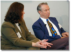 Photo of two panelists