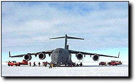 U.S. Air Force C-17 cargo plane; caption is below.