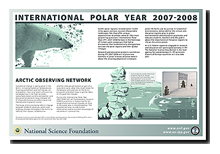 IPY Arctic Observing Networks poster, back