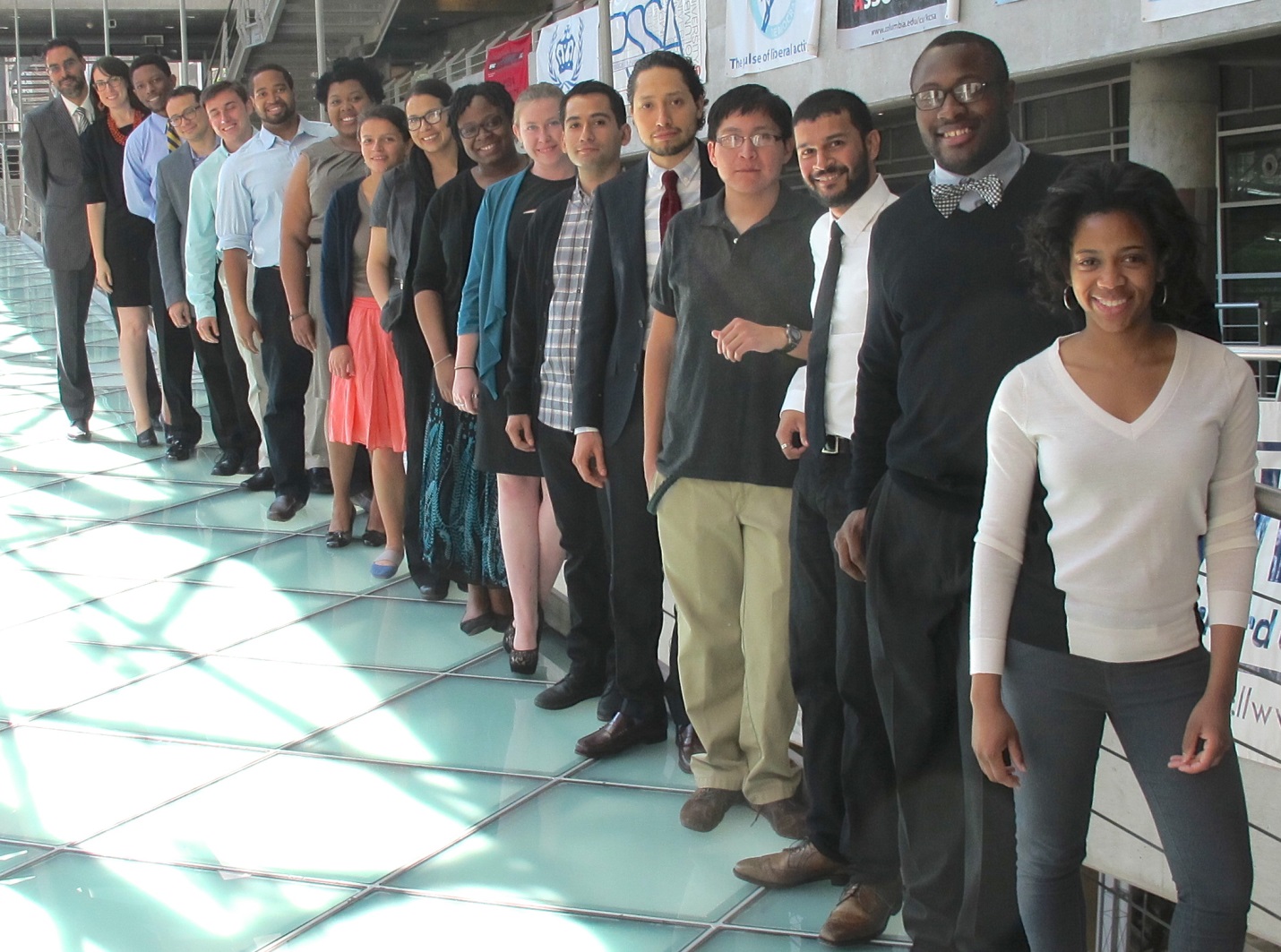 Bridge Program participants, alumni, and staff at the annual research symposium, June 2014
