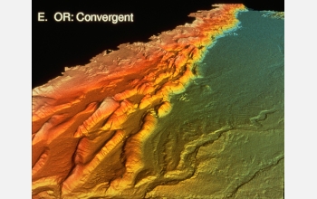 A computer-generated image of Oregon's seascape