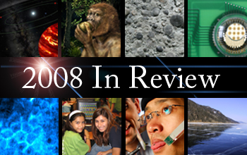 Eight thumbnail images and 2008 in Review