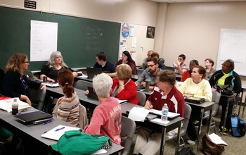 teachers in a classroom