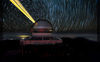 Star trails over Gemini North Telescope