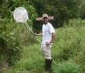 Riccardo Papa, of the University of Puerto Rico -- Rio Piedras, in the field.