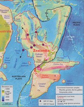 Where were the scientists heading? A map shows the once-lost continent of Zealandia.
