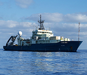 Atlantis is a global class research vessel that supports the human-occupied submersible Alvin.