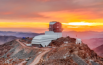 NSF-DOE Vera C. Rubin Observatory at sunset