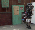 Flat-footed robot walking