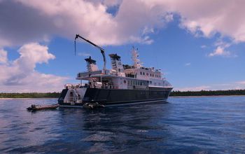 The scientists conducted the Southern Line Islands study with the help of a research ship.