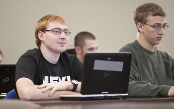 students with computers