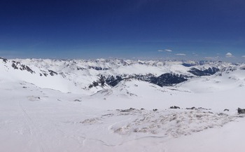 Colorado's San Juan Mountains covered in late spring snow. Snowmelt timing is shifting here.