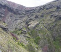 A fissure created in 1886 exposed the lava domes' interiors, opening them to sampling.