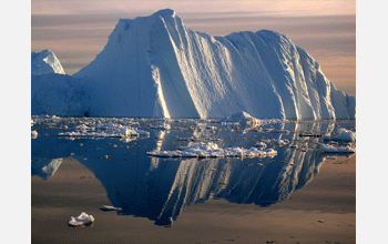 An iceberg in the Ilulissat Icefjord, Greenland