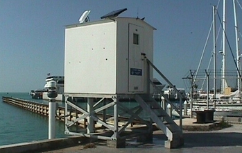 Tide-measuring station at Key West, Florida