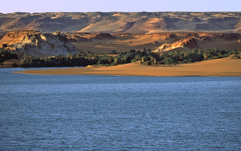 Lake Yoa in Chad