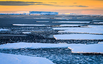 Sunset on the Weddell Sea