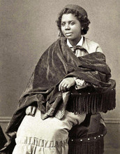 Sculptor Edmondia Lewis (1844-1907) was the first woman of African- and Native-American descent to achieve notoriety in the fine arts world. She spent most of her career in Rome.  Credit: Henry Rocher – National Portrait Gallery, Smithsonian Institution, Public Domain
