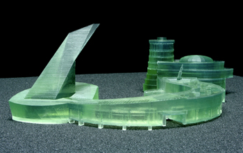 3D printed model of marina