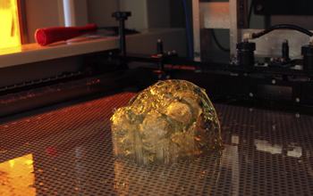 Skull model in 3D printing production