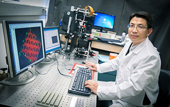 Shaochen Chen led a team in developing a 3-D-printed device inspired by the liver to remove toxins