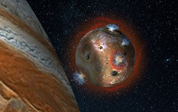 Thin atmosphere of Jupiter's moon Io