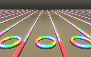 Microring resonators on a chip convert laser light into frequency combs