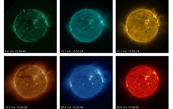 The imager on the GOES-R series satellites collects data corresponding to different temperatures.