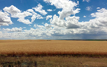 Scenery along U.S. Route 2 in rural Montana