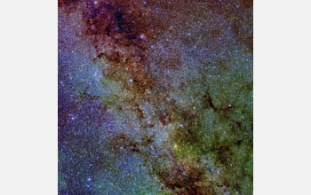 Dust clouds in the plane of the Milky Way