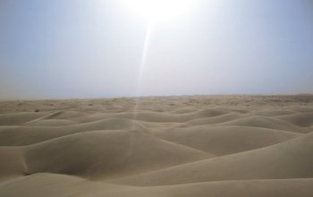 View of the sands of the Sahara Desert.