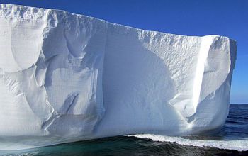 This tabular iceberg in the Scotia Sea broke off the Antarctic ice shelf.