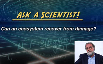 Sean Carroll; Ask a Scientist; Can an ecosystem recover from damage?