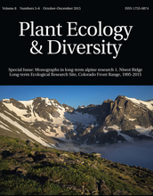 cover of publicationplant ecology and diversity