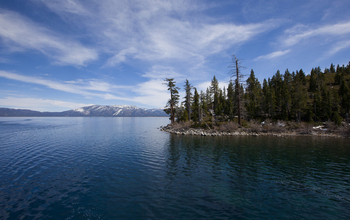 California's Lake Tahoe, an ancient lake, is an example of an oligotrophic, or low nutrient, lake.