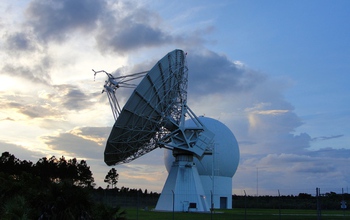 The University of Miami's 20-meter antenna