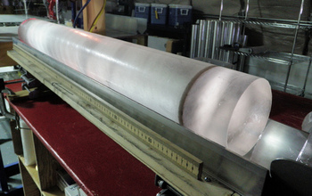 An ice core from the West Antarctic Ice Sheet Divide (WAIS Divide) project.