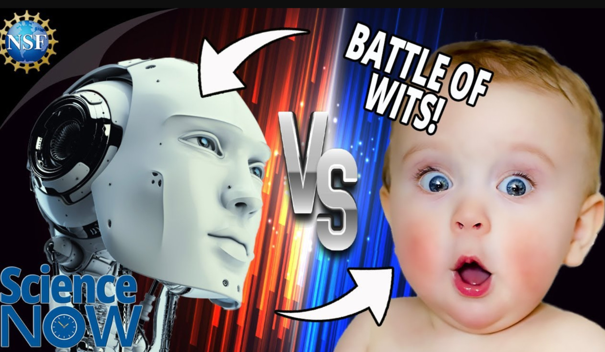 AI robot and a baby