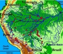 Map of Amazon river sampling site.