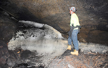 a lava tube in the El Malpais National Monument