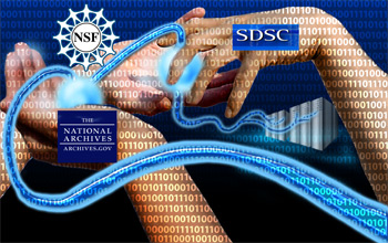 The National Archives and San Diego Supercomputer Center will preserve national digital data.
