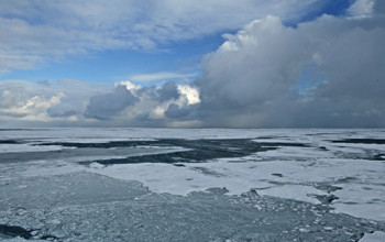 Arctic ice melt.