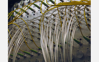 An RF converter board, electronics for the Allen Telescope Array (ATA) in Hat Creek, Calif.