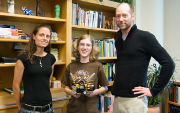 Photo of Anna Kornfeld Simpson with her mentors from UCSD.