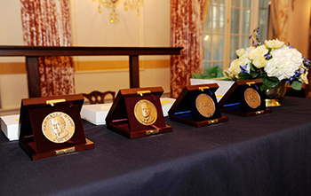  Vannevar Bush, Alan T. Waterman, and NSB Public Service Award medallions