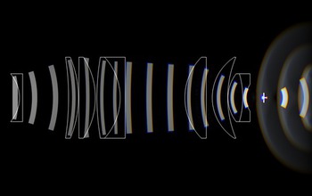 Illustration shows how light propagates.