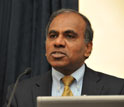 NSF Director Dr. Subra Suresh speaking at the Big Data event.