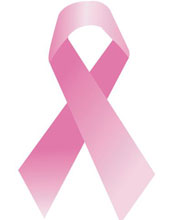 Breast Cancer Ribbon logo.