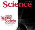 Cover of the November 6 issue of Science magazine.